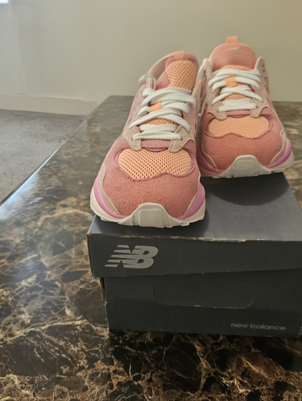 New Balance Peach, Orange & Pink Women's Sneakers - Picture 4 of 6